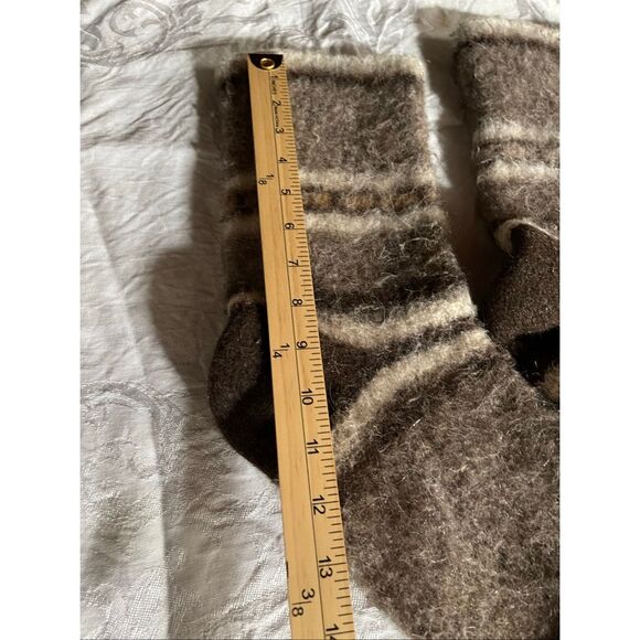 Vintage Icelandic wool thick mukluk liners boot liners ski lodge slippers. No si - Picture 4 of 8